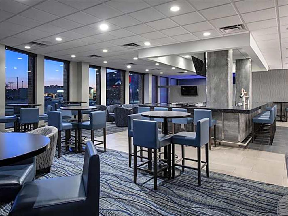 Interior of lounge at Birchwood Inn in Winnipeg, Manitoba